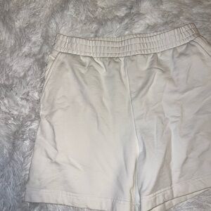 Haven Well Within White Sweat Short with Pocket size Large